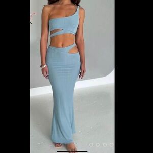 **SOLD** Baby boo maxi skirt set